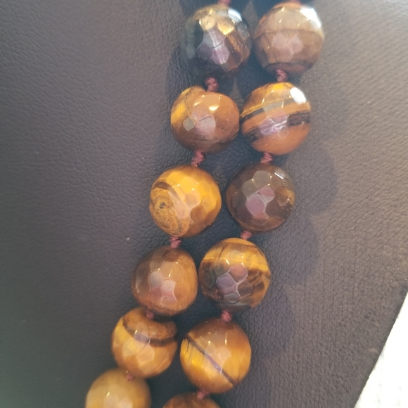 Turkish Tiger eyes long necklace. - Picture 7 of 8